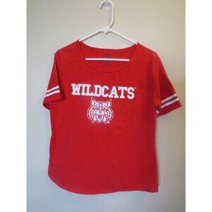 Ladies Wildcat Puckered Cotton Short Sleeve Top